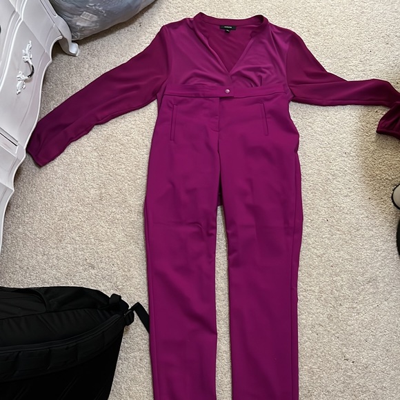 Alfani pant suit. Dark purple colored size small. - Picture 4 of 4